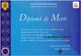 Diploma de Merit - acordat� �n anul 2004 de Inspectoratul de Stat �n construc�ii